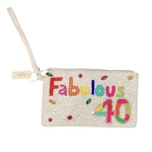 Viola NWT Fabulous 40 Multicolor Seed Beaded Wristlet Rhinestone Embellishment